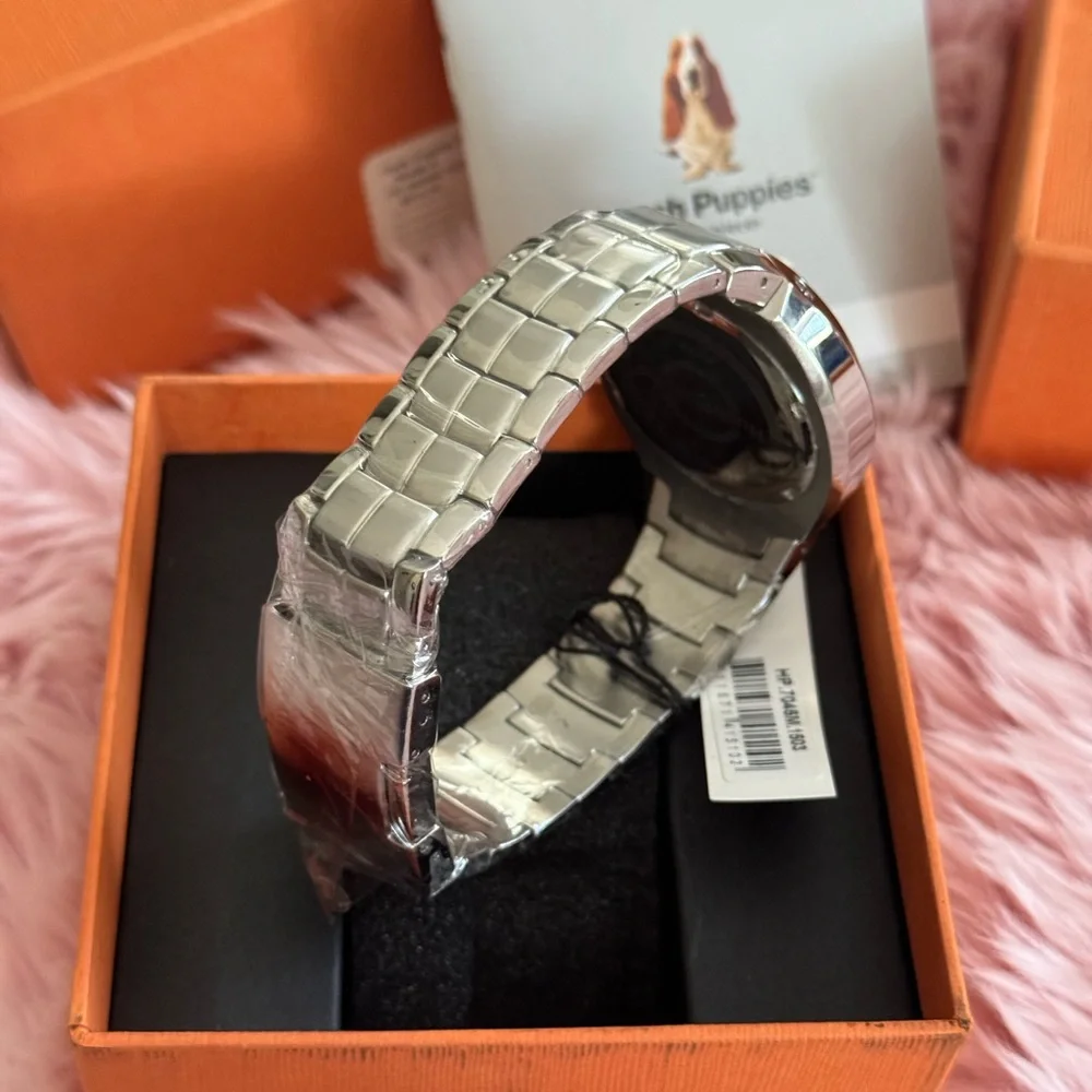 NIB HUSH PUPPIES STAINLESS STEEL WATCH‎